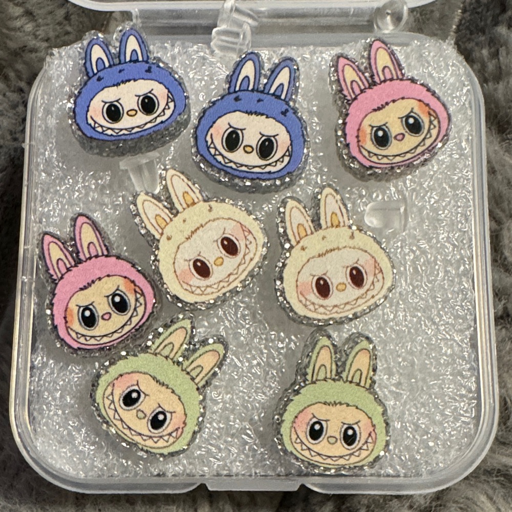 Labubu Stud Earrings x 4 Pairs